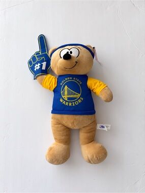 NBA Golden State Warriors Plush Bear - Blue & Yellow